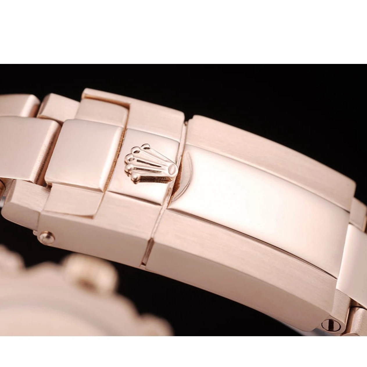 Good copy rolex watches Daytona Rolex Bezel Gold Rose Dial Gold Plated Steel Rose Stainless 0707